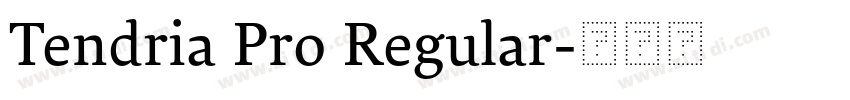 Tendria Pro Regular字体转换 Tendria Pro Regular字体转换
